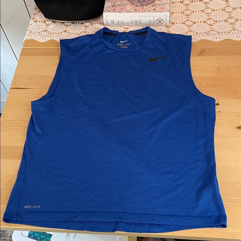 Nike Men's Dri-FIT Blue Tank Top